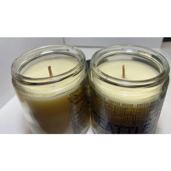 Bath & Body Works Seattle - Coffee House Single Wick Candle LOT of 2 HTF Rare - Picture 8 of 9